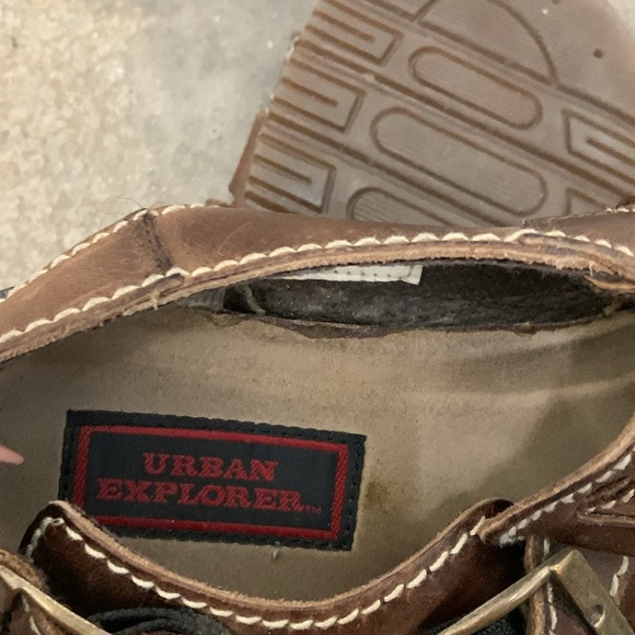 Urban explorer Men brown leather fishermen sandals - Picture 6 of 6